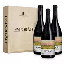 Kit Esporão Reserva 3 Vinhos - Caixa De Madeira