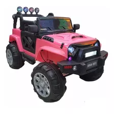 Carro Jeep Niño Unico Con 2 Baterias 12v, Control, 4 Motores