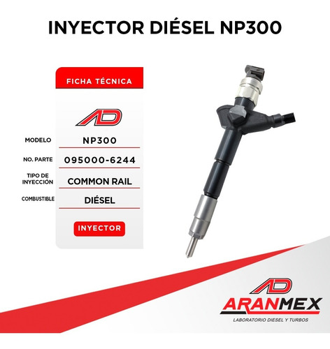 Inyector Disel Np300 095000-6244 Foto 5