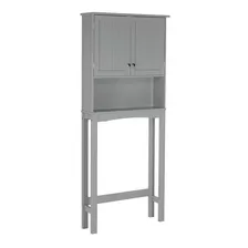 Anaquel Gabinete Mueble Organizador Para Baño Ahorrador Gris