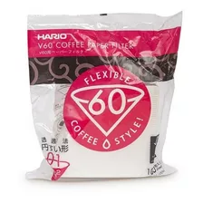 100 Unidades De Filtro Branco Natural P/ Coador Hario V60 01