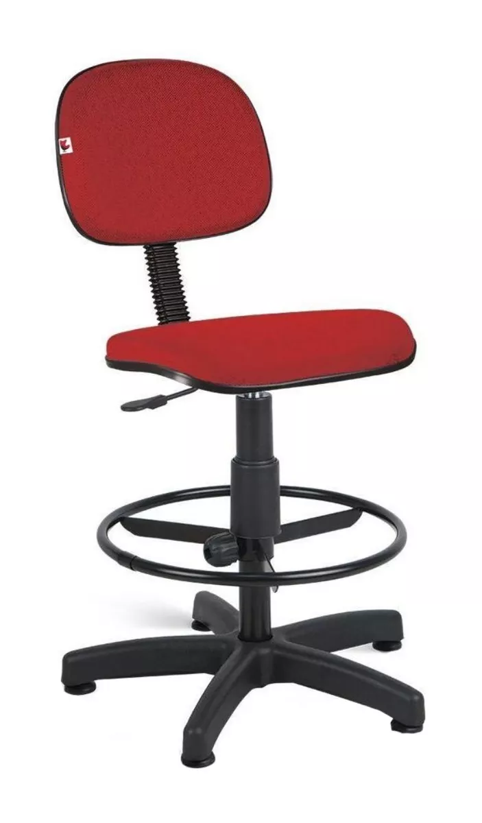 Cadeira De Escritório Shop Cadeiras Ag405s  Vermelha Com Estofado De Polipropileno