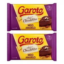 Kit 2 Barras De Chocolate 2,1kg Meio Amargo - Garoto 