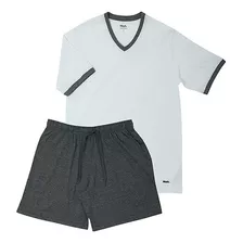 Pijama Masculino Manga Curta Mash Conjunto Camiseta E Shorts