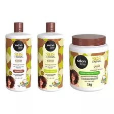 Salon Line Kit Sos Cachos Coco + Creme Pentear 1kg