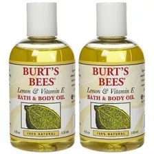 Burt.s Bees Lemon And Vitamin E Body - Aceite De Baño - 4 O