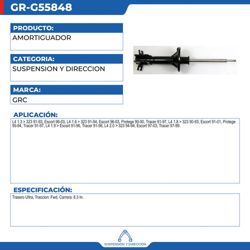 Amortiguador Mercury Tracer 1991-1999 Foto 2