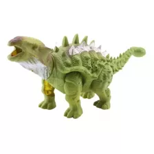 Dinossauro De Brinquedo Anquilossauro C/ Luz Som E Movimento