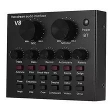 V8 Audio Tarjeta De Sonido Externa Audio Mezclador