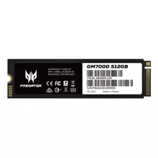 Acer Predator Gm7000 512gb Gaming Ssd Pcie Nvme Gen4 M.2 ...