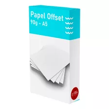 Papel Offset 90g Caixa Com 500 Folhas Tamanho A5 Branco