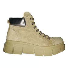 Botas Viamo Mujer Borcegos Moda Urbanos Cuero Vacuno Hastyn