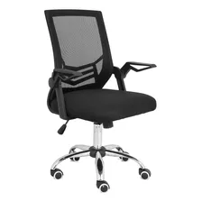 Cadeira De Escritório Multilaser Ga204 Ergonômica Preta Com Estofado De Mesh