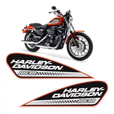 Par Adesivo Tanque Harley Davidson Sportster 883r