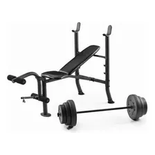 Banco Fitness Weider 265 Incluye 46 Kg Js Ltda