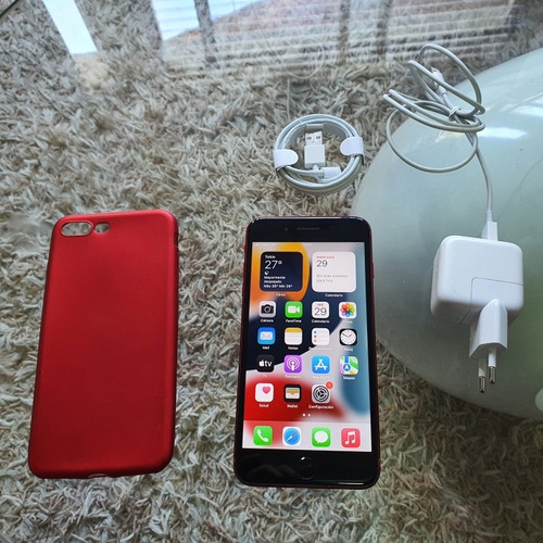 Lindo iPhone 8 Plus 64gb Rojo, En Excelente Estado, Fotos 