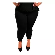 Roupa Feminina Plus Size Calça Jogger Sem Listra Lateral