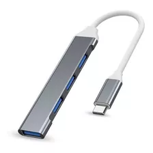 Hub Usb C A 3.0 Adaptador Convertidor 4 En 1 Multi Puertos