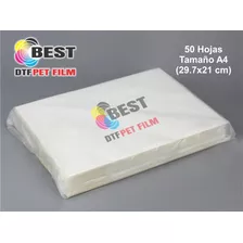 50 Hojas Pet Film A4 30x21 Cm Para Impresión Dtf Super Best