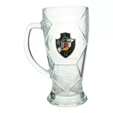 Caneca Vidro Bola Futebol 630ml - Vasco