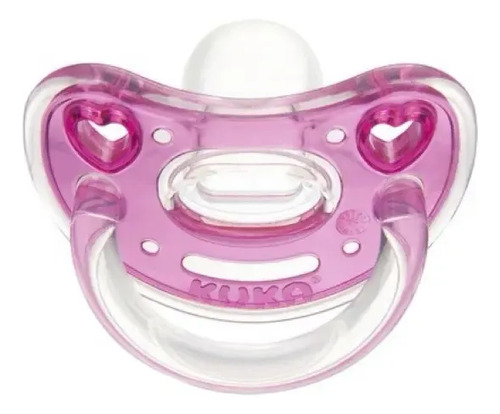 Chupeta Kuka Elegance Plus Tamanho 2 Ortodôntico Cor Rosa