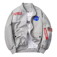 Jaqueta De Aviador Nasa Co-branded,cabolsa De Homem Novo