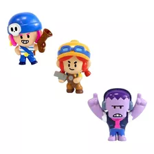 Brawl Stars Pack X3 Mini Figuras Articuladas 5cm Brw2020