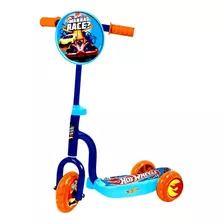 Scooter Infantil 3 Ruedas Hotwheels Monopatin Antideslizante Color Azul Al Azar