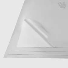 Pp Adesivo Transparente Laser Fasson (32x45cm) 50 Folhas