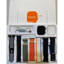 Smartwatch S18 Ultra Pro Bazik Prime Nfc 7 Pulseiras + Case Cor Da Caixa Prateado Cor Da Pulseira Prateado