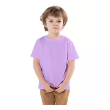 Camiseta Infantil Algodão Lisa Menino Menina Várias Cores