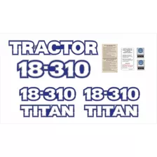 Kit Adesivo Emblema Resinado Volks Trator 18-310 Titan + Mwm