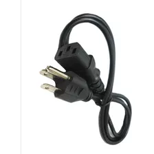 Cable De Poder Para Pc 0.80 Mts Color Negro