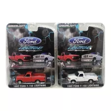 Greenlight 1995 Ford F-150 Lightning 2 Pza Lp Diecast Garage