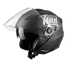 Westt Jet - Casco De Motocicleta Abierto Para Hombres Y Muje
