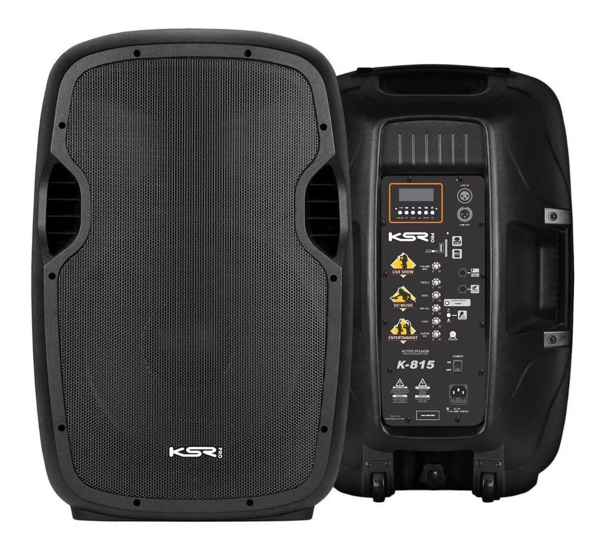 Alto-falante Ksr Pro K-815 Com Bluetooth 110v/220v 