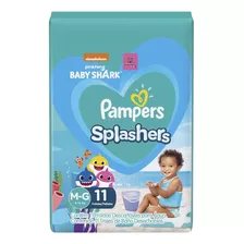 Fralda Pampers Splashers Para Praia Piscina Tamanho M/g 11un Gênero Sem Gênero Tamanho Médio (m)