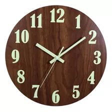 Reloj Resistente, Mxwdg-001, 30cmø, Analógico, Cuarzo, Café,