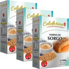 Combo X3 Harina De Sorgo Celidarina 500g Sin Tacc