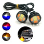 2 Faros Ojos De guila Led Con Base Estrobo Drl Niebla 23 Mm