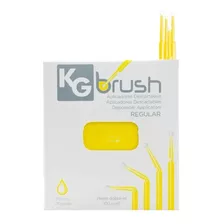 Pincel Aplicador Kg Brush Microbrush C/ 100 Amarelo Kg