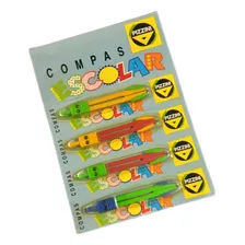 Compas Escolar Pizzini Pack 4 Unidades