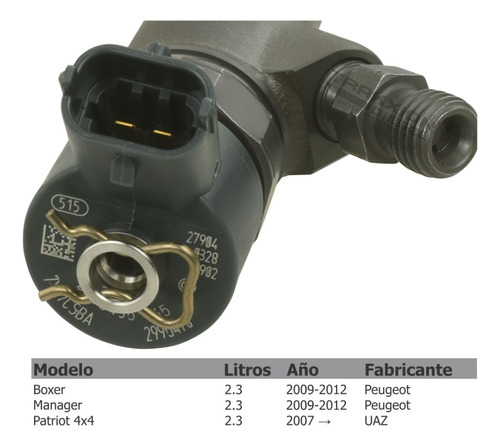 Inyector Diesel Para Manager 2.3 Peugeot 09-12 Cri 273 Foto 7