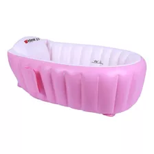 Piscina Bañera Tina Inflable Para Bebes 98x65x28cm Color Rosa