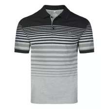 Camisa Polo Masculina Listrada Sem Bolso Vilejack Vmgp0315