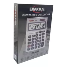 Calculadora Exaktus Ex-80 Color Plata