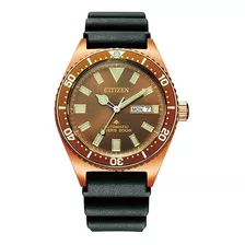 Reloj Citizen Promaster Automatic Ny012508w Hombre Color De La Malla Negro Color Del Bisel Naranja Color Del Fondo Naranja