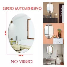 Espejo Decorativo Autoadhesivo Ovalado 