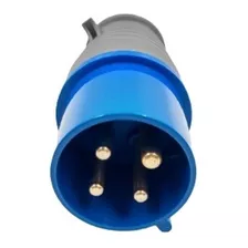 Plugue Ind 32a 3p+t 4279 220/240v Ip44 9h Soprano Cor Azul