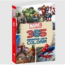 Livro Para Colorir Infantil Marvel 365 Desenhos